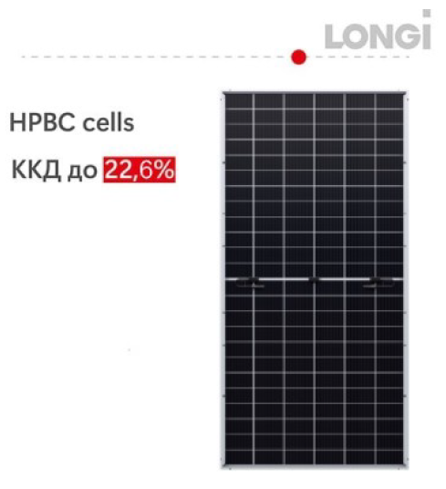 Солнечная панель 615 Вт LONGi Bifacial LR8-66HGD-615M 30L615 фото