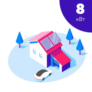 Гібридна СЕС ГРАВИКС Преміум 8 кВт + 15 кВт*г АКБ 200-008015 фото